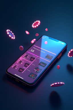 Smartphone mit Sol Casino App