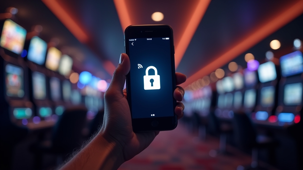 Sicheres mobiles Spielen mit Smartphone, Sperre und WLAN-Hinweis